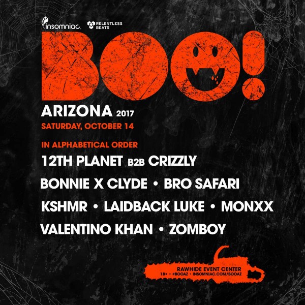 Az Boo Rave BOO! Arizona Returns with Spooky, Bass-Filled Lineup · Relentless Beats